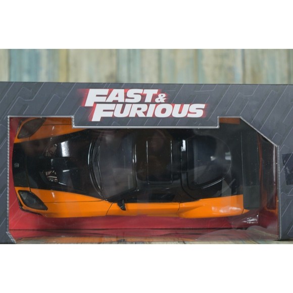 1:24 Fast & Furious Han's Mazda RX-7 Die-Cast Orange / Black Diecast Car Sealed - Picture 5 of 10